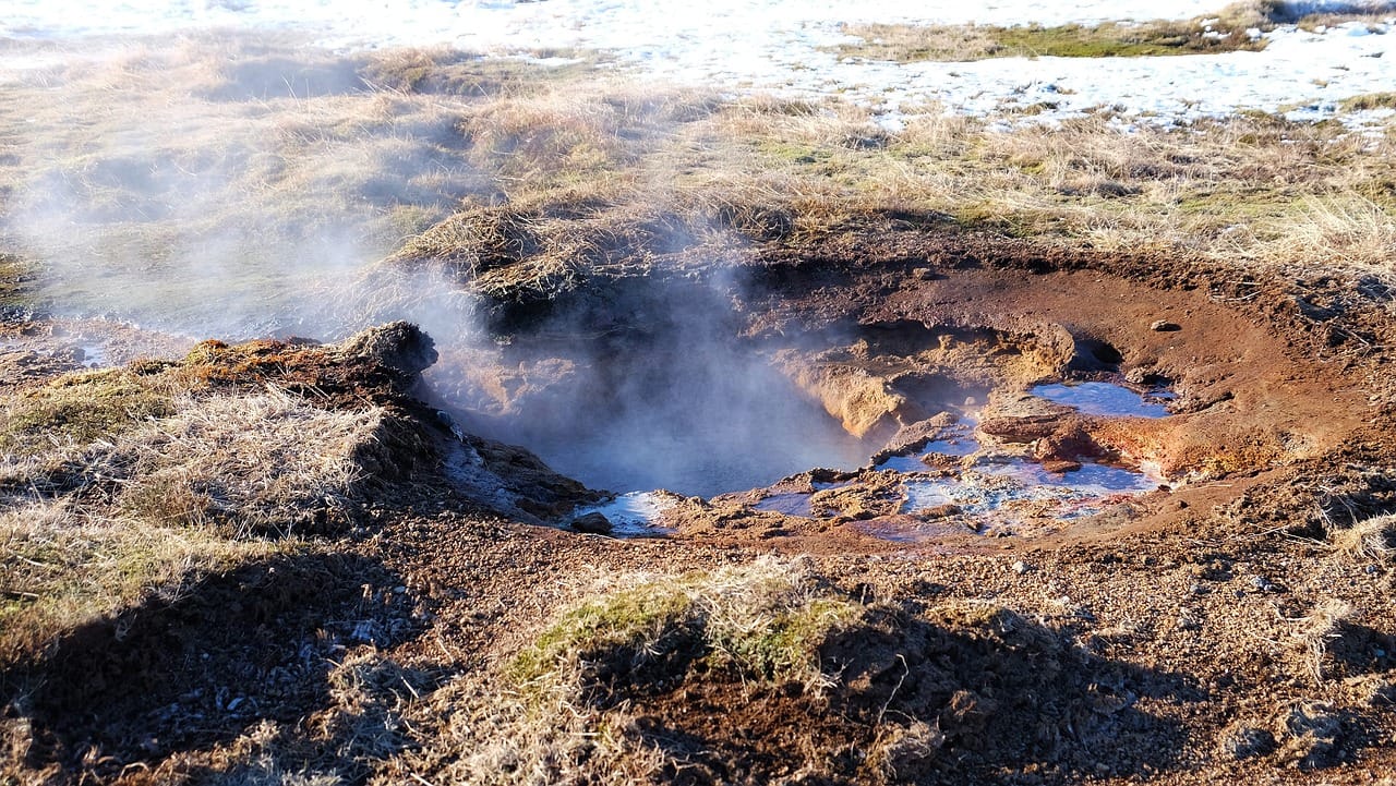 geysir, geothermal field, hot springs
