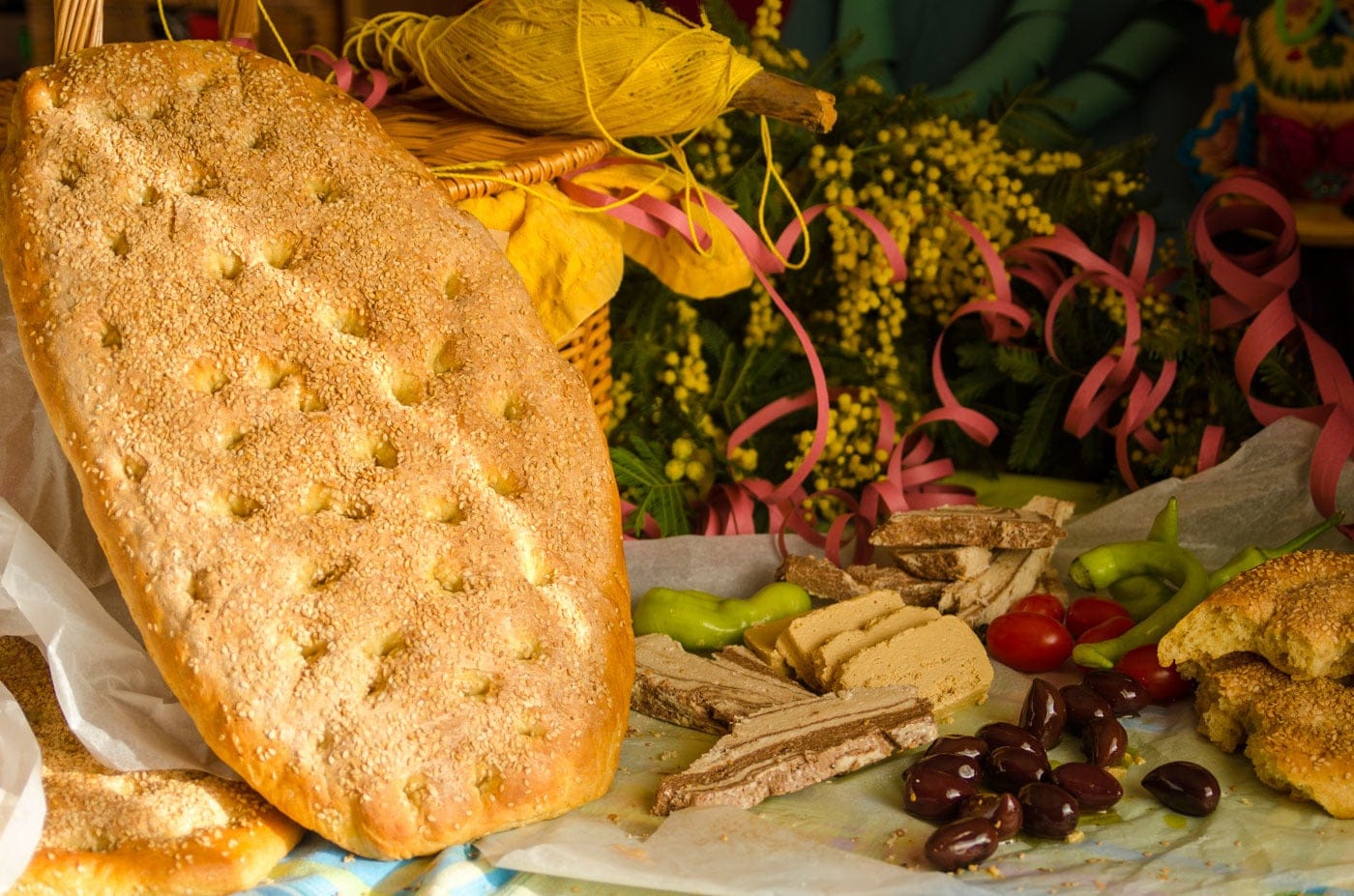 Λαγάνα αφράτη και τραγανή