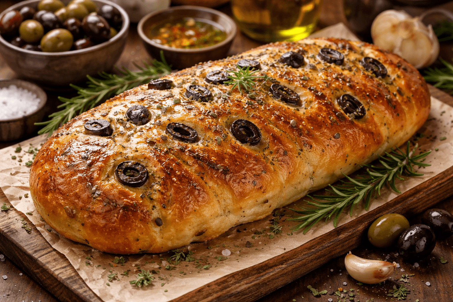 Λαχταριστό Ελαιόψωμο με αρώματα