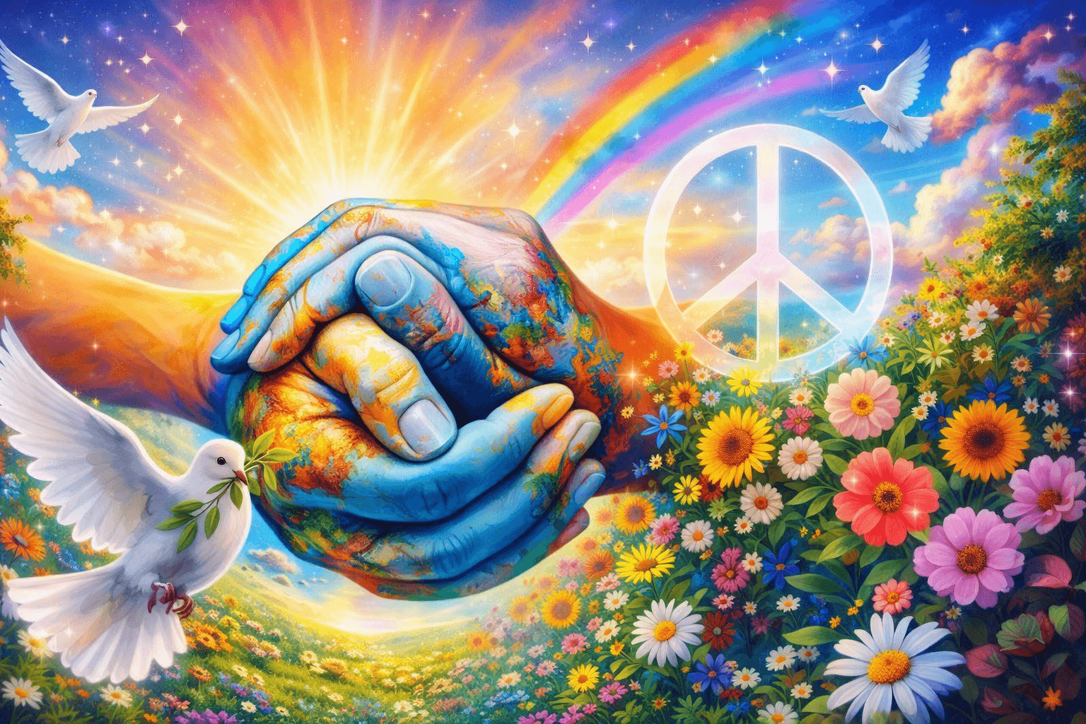 ΕΙΡΗΝΗ:  Όταν δύο χέρια κρατούν τον κόσμο