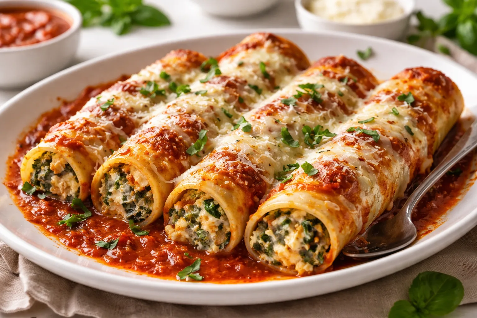 Κανελόνια γεμιστά φούρνου