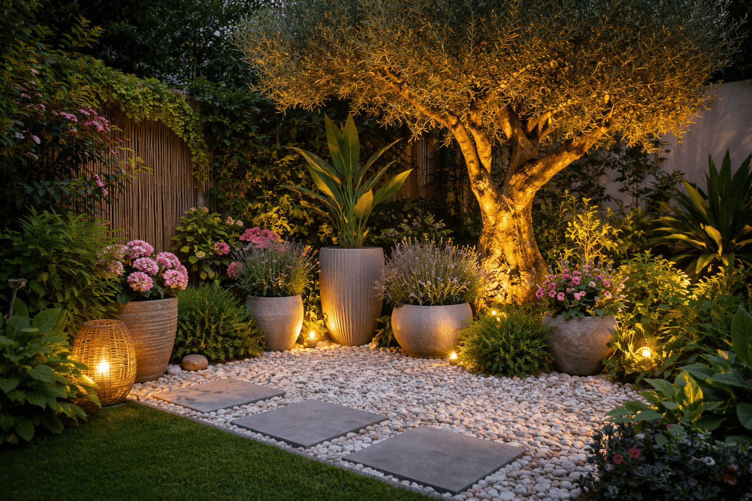 Μαγική Γωνιά Κήπου με Κρυφό Φωτισμό