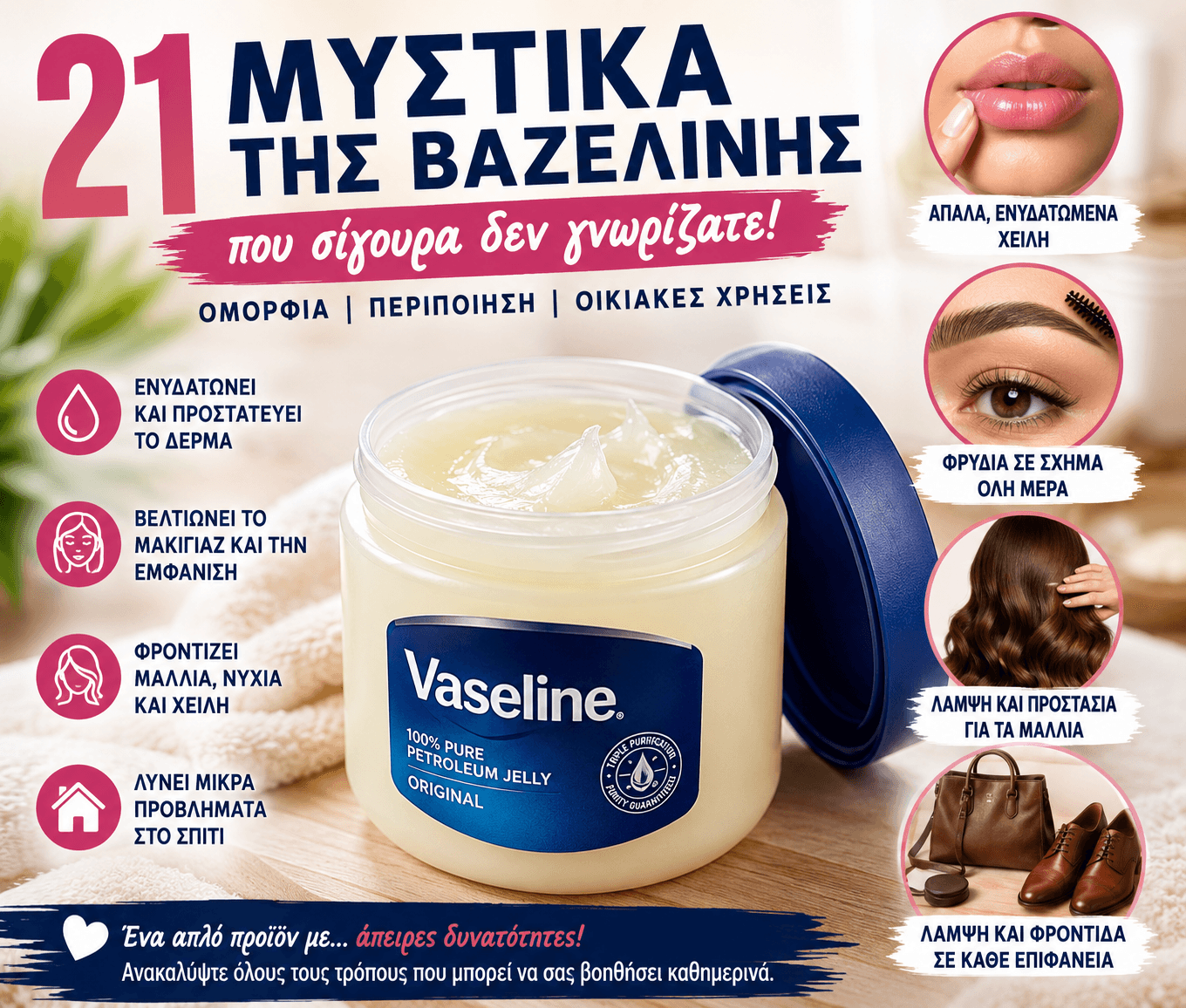 21 Μυστικά της Βαζελίνης